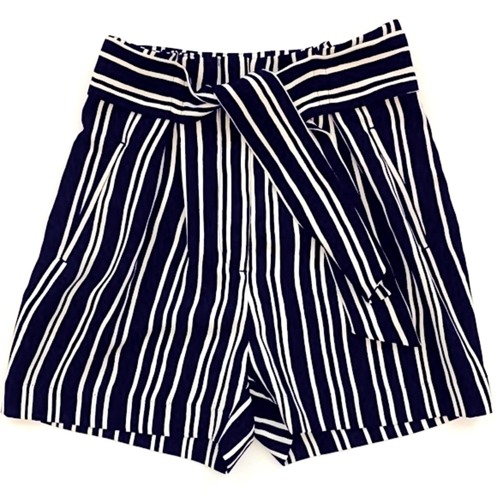 SALE 3 for $15 H&M Black & White Striped Paperbag Shorts